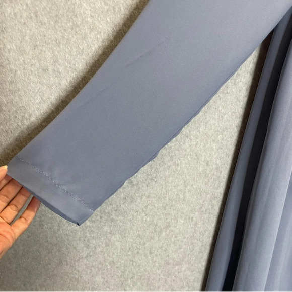 BCBGMaxAzria Kyndal Regal Lagenlook Chiffon Asymmetrical High Low Dress - Picture 8 of 10